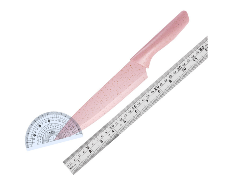 多機能キッチンナイフ＆まな板セット カラフルでおしゃれな調理器具一式 - 画像 (2)