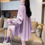ゆったりとしたPOLOカラーの万能薄手カーディガン日焼け止めジャケット