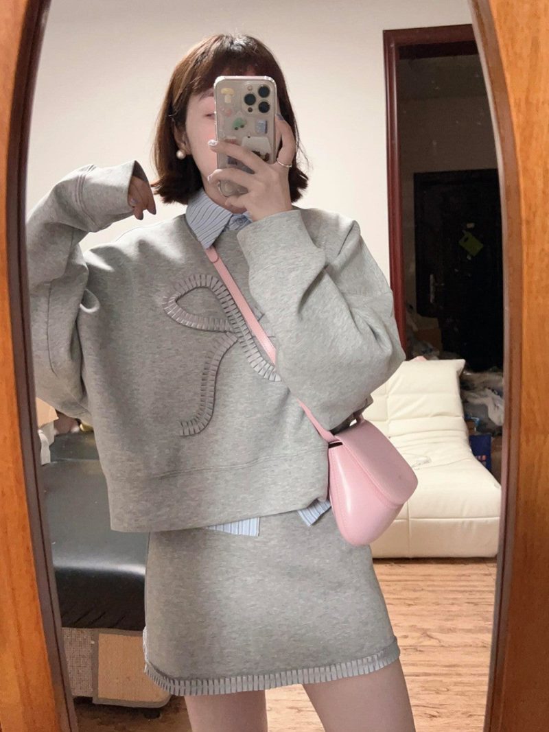 秋のドレス一式を備えたプレッピー スタイルの衣装 - 画像 (2)